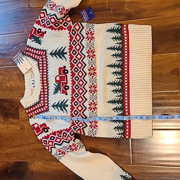KJP Santa's New Sleigh Sweater - Red truck with trees - Picture 8 of 12